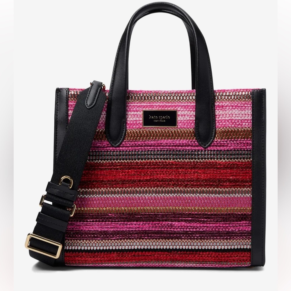 NEW - KATE SPADE ♠️ Manhattan Striped Metallic Fabric Small Tote
ONLY ONE LEFT